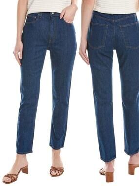 DEREK LAM 10 CROSBY Eden High Rise Slim Cropped Jean Size 26 Made In USA